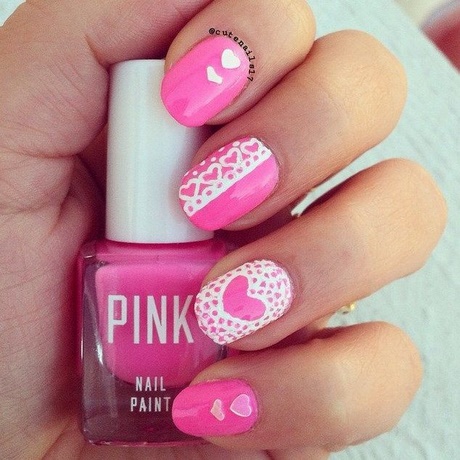 cute-pink-nail-art-98_15 Drăguț roz nail art