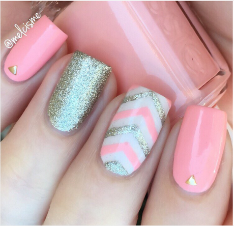 cute-pink-nail-ideas-71 Idei drăguțe de unghii roz