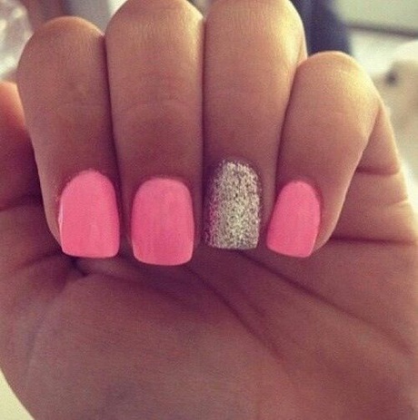 cute-pink-nail-ideas-71_3 Idei drăguțe de unghii roz