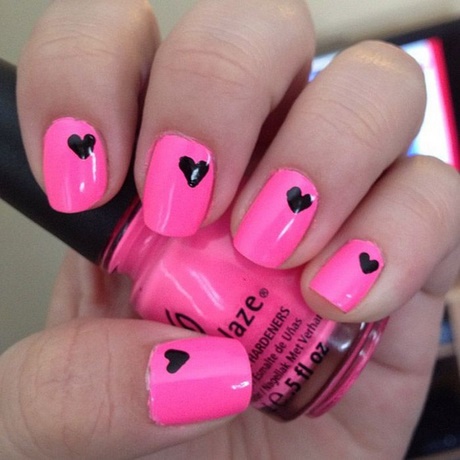 cute-pink-nail-ideas-71_6 Idei drăguțe de unghii roz