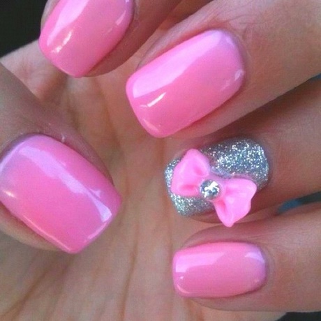 cute-pink-nail-ideas-71_9 Idei drăguțe de unghii roz