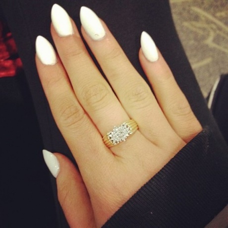 cute-white-nails-61_17 Drăguț unghii albe