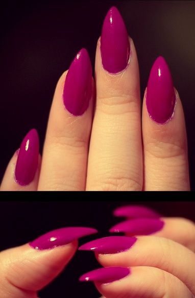 dark-pink-nails-04_4 Unghii roz închis