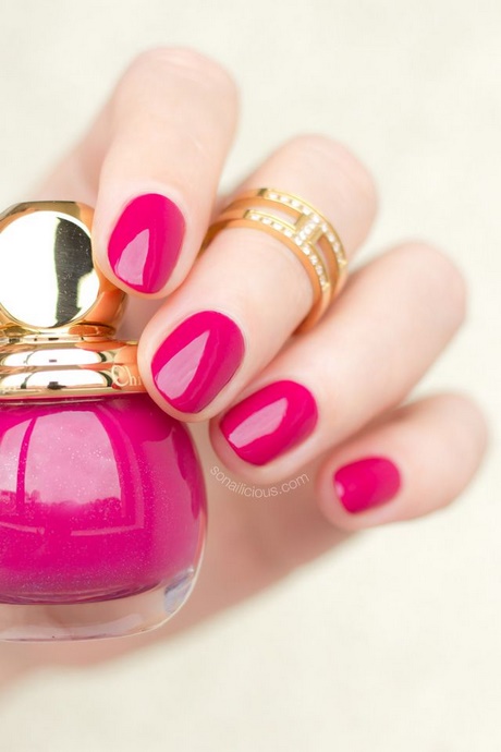 dark-pink-nails-04_5 Unghii roz închis
