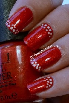 easy-red-nail-designs-40_10 Modele ușoare de unghii roșii