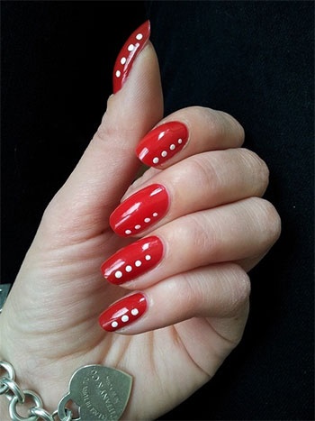 easy-red-nail-designs-40_6 Modele ușoare de unghii roșii