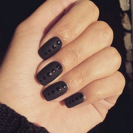 elegant-black-nails-29_7 Unghii negre elegante