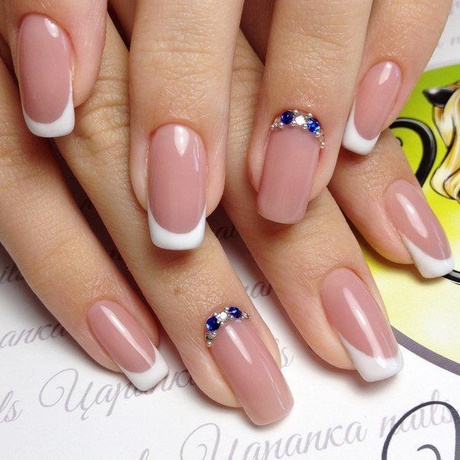 elegant-french-manicure-nail-designs-56_14 Modele elegante de unghii de manichiură franceză