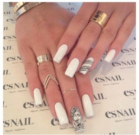 elegant-white-nails-06_5 Unghii albe elegante