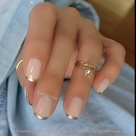 french-gold-nails-05_5 Unghii de aur franceze