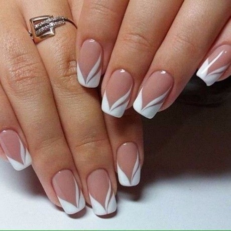 french-look-nails-51_2 Unghiile cu aspect francez