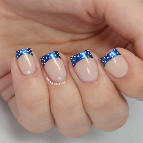 french-manicure-blue-40_11 Manichiura franceză albastră