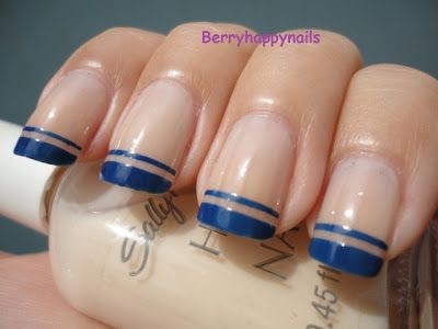 french-manicure-blue-40_9 Manichiura franceză albastră