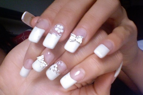 french-manicure-gel-nail-designs-25_7 Manichiură franceză gel de unghii modele