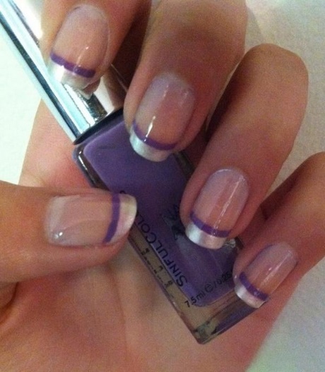 french-manicure-with-color-line-92_7 Manichiură franceză cu linie de culoare