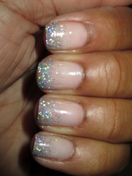 french-manicure-with-silver-glitter-46_2 Manichiura franceză cu sclipici de argint