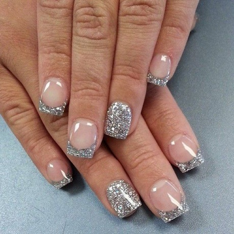 french-manicure-with-silver-glitter-46_5 Manichiura franceză cu sclipici de argint