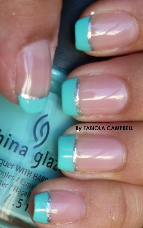 french-manicures-with-color-17_10 Manichiură franceză cu culoare