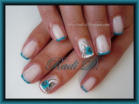 french-nail-art-for-short-nails-58_7 Arta franceză de unghii pentru unghii scurte