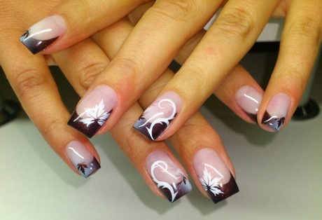 french-nails-nail-art-67_19 Unghii franceze nail art