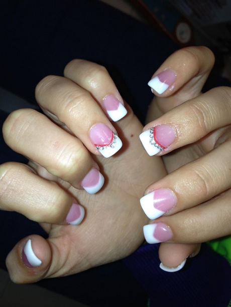 french-nails-pink-and-white-69 Unghiile franceze roz și alb