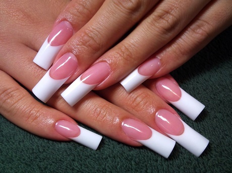 french-nails-pink-and-white-69_12 Unghiile franceze roz și alb