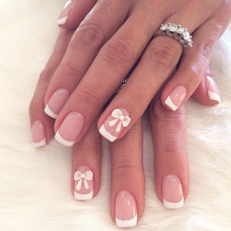 french-nails-pink-and-white-69_20 Unghiile franceze roz și alb