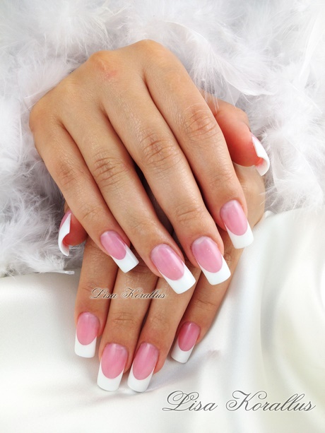 french-nails-pink-and-white-69_3 Unghiile franceze roz și alb