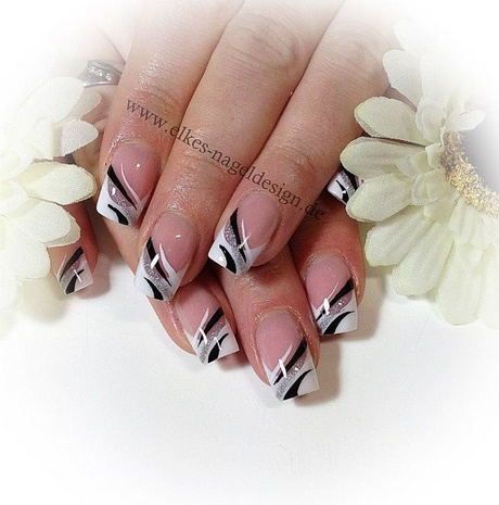 french-white-nail-designs-28_9 Modele de unghii albe franceze