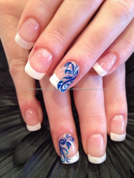 french-with-nail-art-39_13 Franceză cu unghii