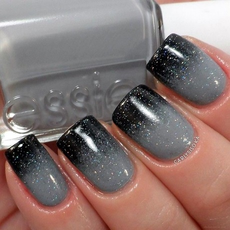 gray-and-black-nail-designs-36_5 Modele de unghii gri și negre