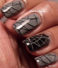 grey-and-black-nail-art-51_13 Gri și negru nail art