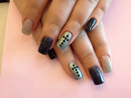 grey-and-black-nail-art-51_15 Gri și negru nail art