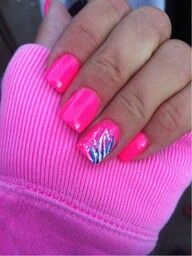 hot-pink-acrylic-nail-designs-42_19 Modele de unghii acrilice roz roz