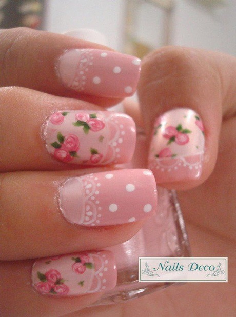 light-pink-nail-art-designs-03_19 Modele de unghii roz deschis
