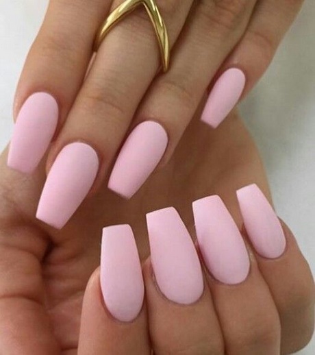 matte-baby-pink-nails-87_19 Unghii roz mat pentru copii