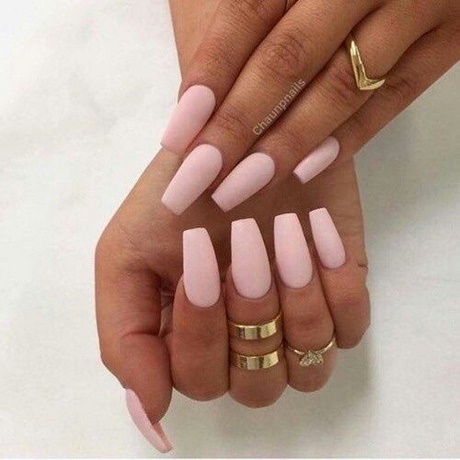 matte-baby-pink-nails-87_2 Unghii roz mat pentru copii