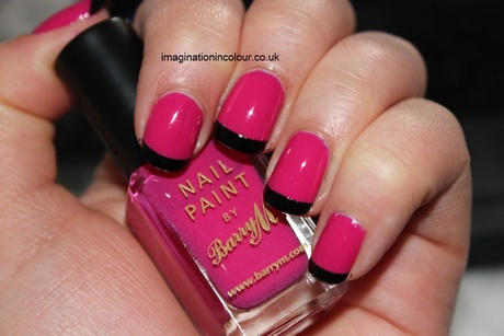nail-art-black-and-pink-39_16 Nail art negru și roz