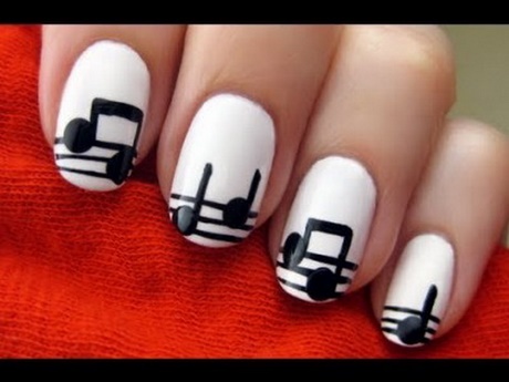 nail-art-design-white-and-black-85_14 Nail art design alb și negru