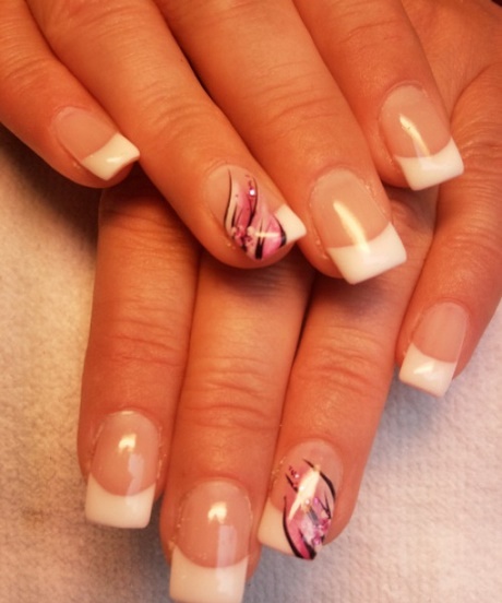 nail-art-designs-for-french-manicure-52_6 Modele de unghii pentru manichiura franceza