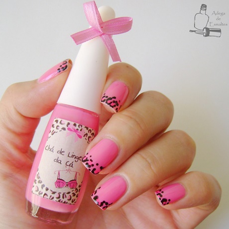 nail-art-designs-pink-and-black-46_10 Nail art designs roz și negru