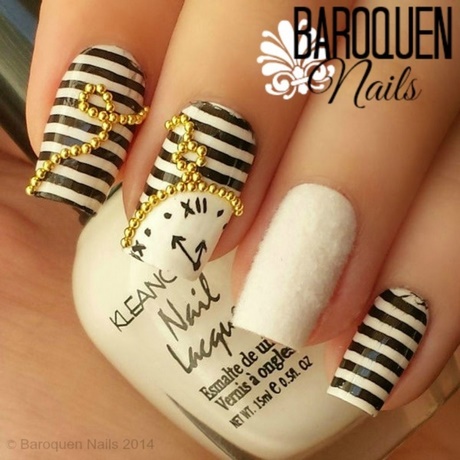 nail-art-white-nails-16_17 Nail art unghii albe