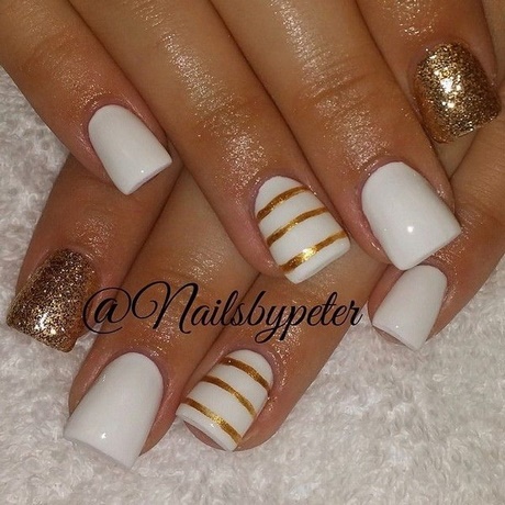 nail-designs-gold-and-white-30_10 Unghii modele de aur și alb