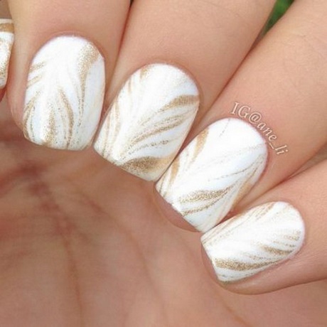 nail-designs-gold-and-white-30_18 Unghii modele de aur și alb