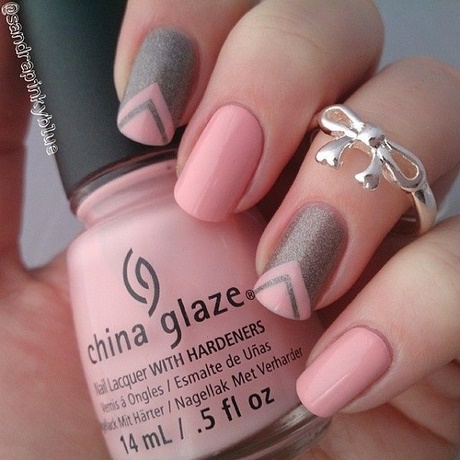 nail-designs-on-pink-polish-81_7 Modele de unghii pe lac roz
