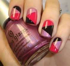 nail-designs-on-pink-polish-81_9 Modele de unghii pe lac roz