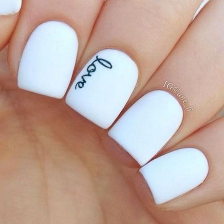 nail-designs-on-white-polish-67_2 Modele de unghii pe lac alb