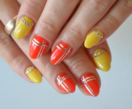 nail-designs-orange-43_13 Modele de unghii portocaliu