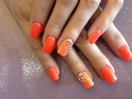 nail-designs-orange-43_6 Modele de unghii portocaliu