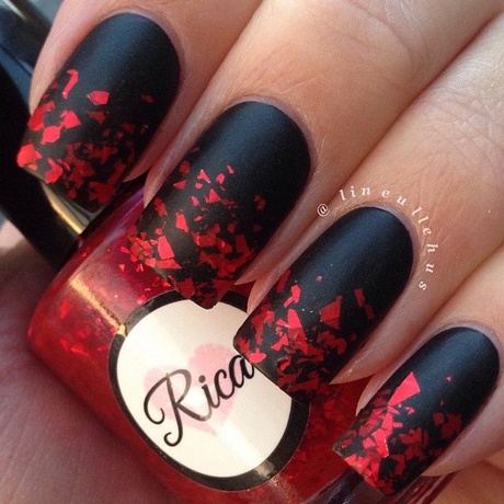 nail-designs-red-and-black-11_18 Modele de unghii roșu și negru